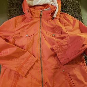 Susan Graver Orange Utility Jacket XL